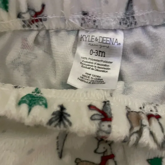 Baby Christmas style pants. Kyle & Deena brand. Size 0-3 months. - Picture 3 of 3